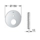 Rosone Grohe 158 mm per miscelatori monocomando