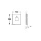 Rosone rettangolare Grohe Eurocube