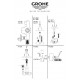 Set valvole di ritegno 3/4" Grohe (2 pezzi)